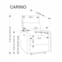 'CARINIO Relaxation Armchair in Ash Grey' 'CARINIO Relaxation Armchair in Ash Grey'