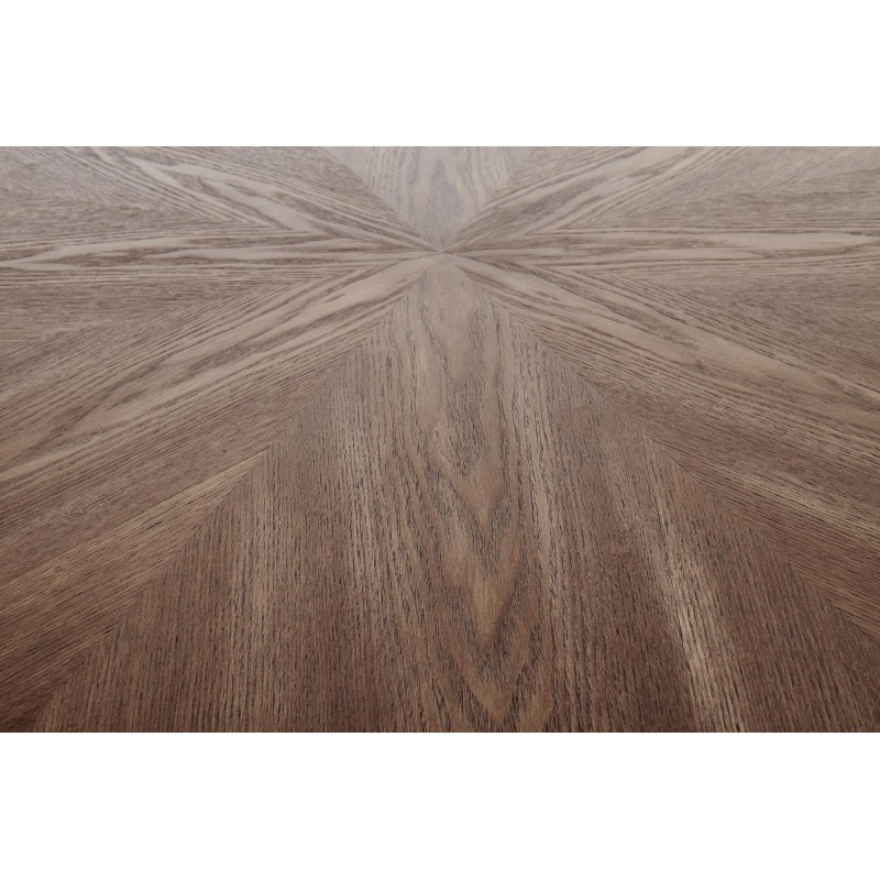 'CARMELO Round Table, Walnut Top, Black Leg' 'CARMELO Round Table, Walnut Top, Black Leg'