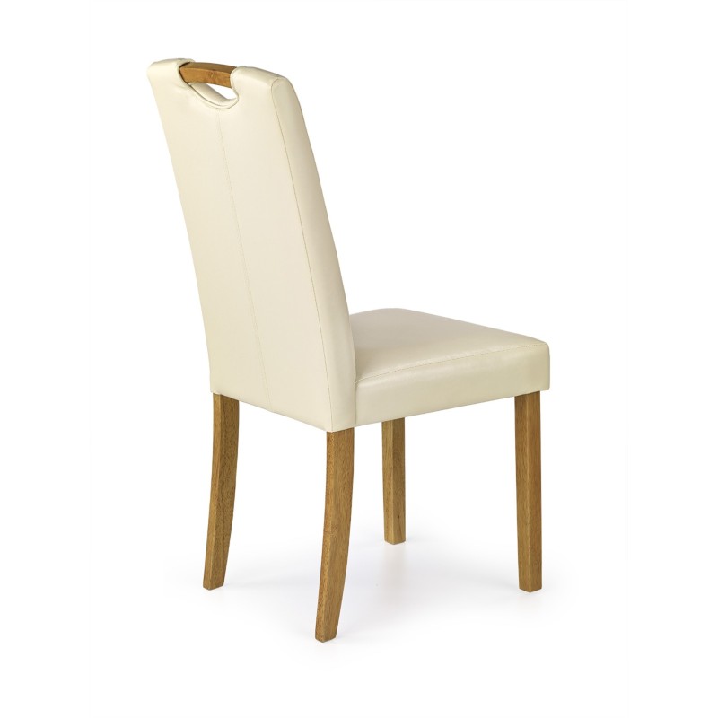 'CARO Beech / Cream Chair' 'CARO Beech / Cream Chair'