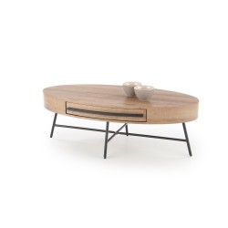 'CAROLINA Golden Oak/Black Coffee Table'