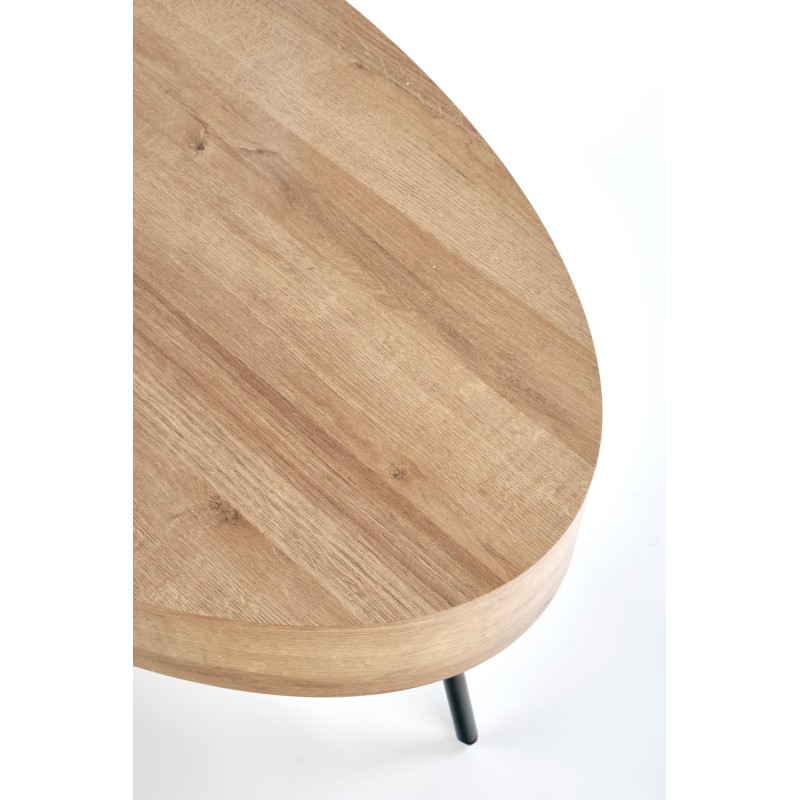 'CAROLINA Golden Oak/Black Coffee Table' 'CAROLINA Golden Oak/Black Coffee Table'