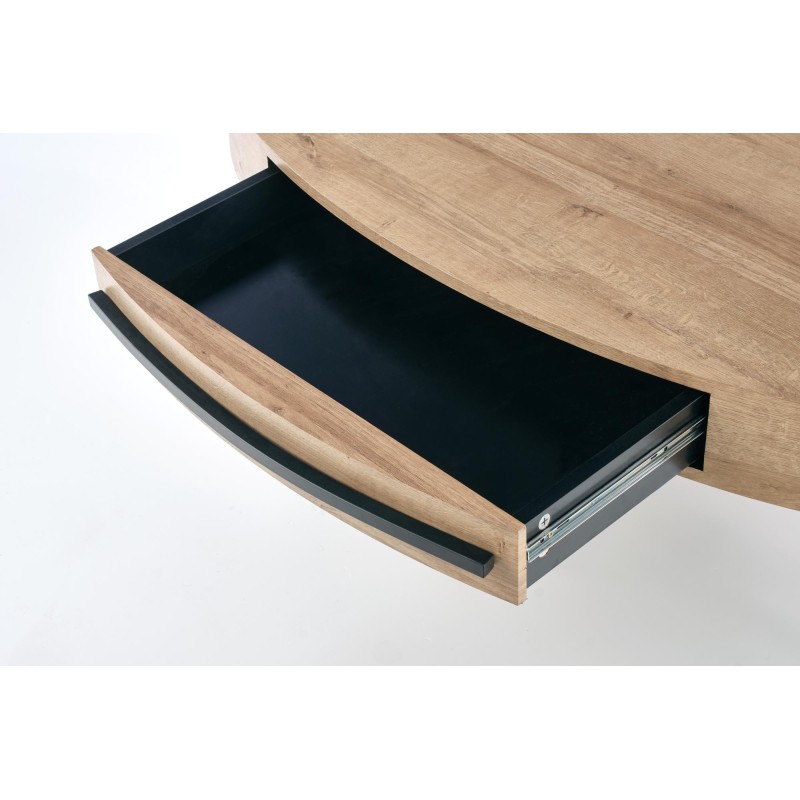 'CAROLINA Golden Oak/Black Coffee Table' 'CAROLINA Golden Oak/Black Coffee Table'