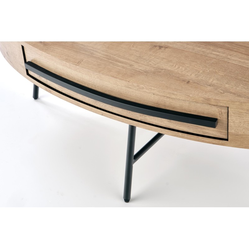 'CAROLINA Golden Oak/Black Coffee Table' 'CAROLINA Golden Oak/Black Coffee Table'