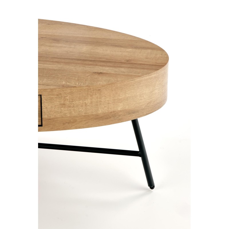 'CAROLINA Golden Oak/Black Coffee Table' 'CAROLINA Golden Oak/Black Coffee Table'
