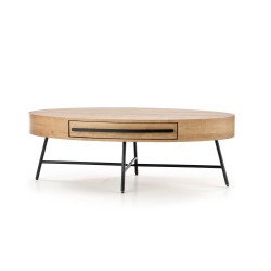 'CAROLINA Golden Oak/Black Coffee Table' 'CAROLINA Golden Oak/Black Coffee Table'