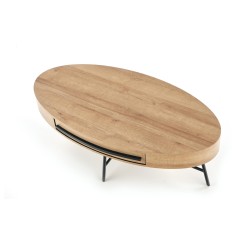 'CAROLINA Golden Oak/Black Coffee Table' 'CAROLINA Golden Oak/Black Coffee Table'