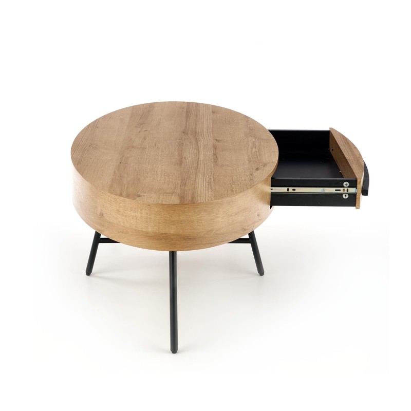 'CAROLINA Golden Oak/Black Coffee Table' 'CAROLINA Golden Oak/Black Coffee Table'