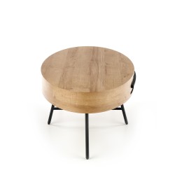 'CAROLINA Golden Oak/Black Coffee Table' 'CAROLINA Golden Oak/Black Coffee Table'