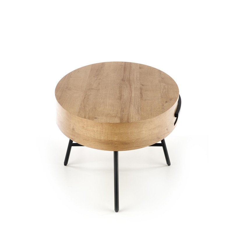 'CAROLINA Golden Oak/Black Coffee Table' 'CAROLINA Golden Oak/Black Coffee Table'