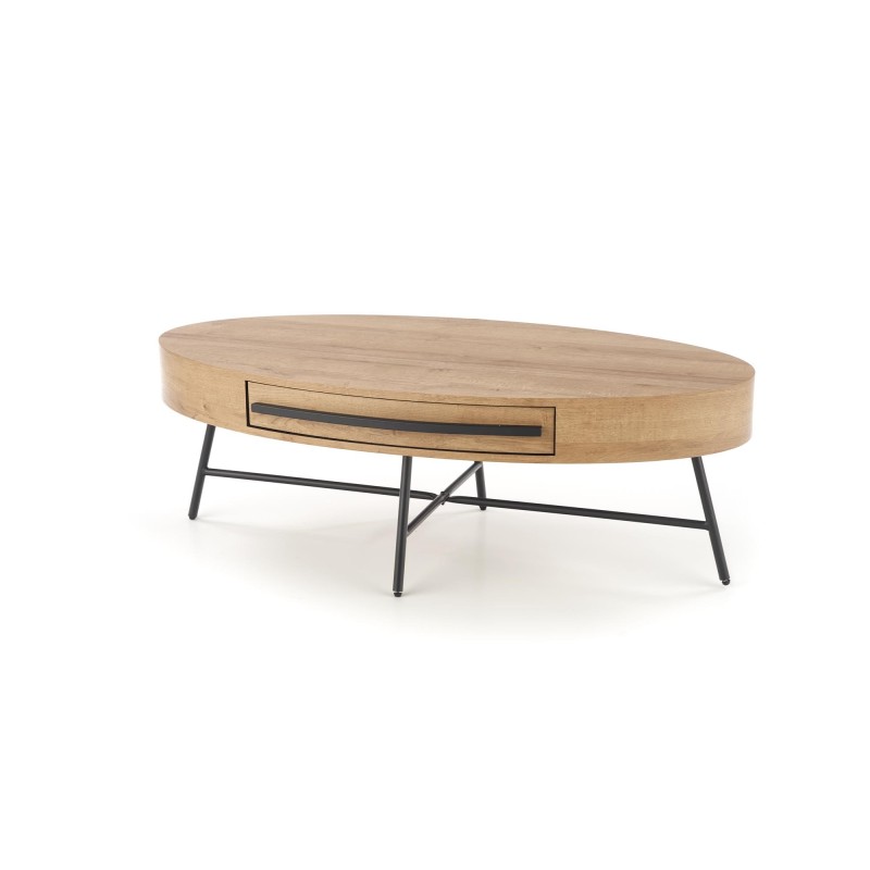 'CAROLINA Golden Oak/Black Coffee Table' 'CAROLINA Golden Oak/Black Coffee Table'