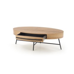 'CAROLINA Golden Oak/Black Coffee Table' 'CAROLINA Golden Oak/Black Coffee Table'