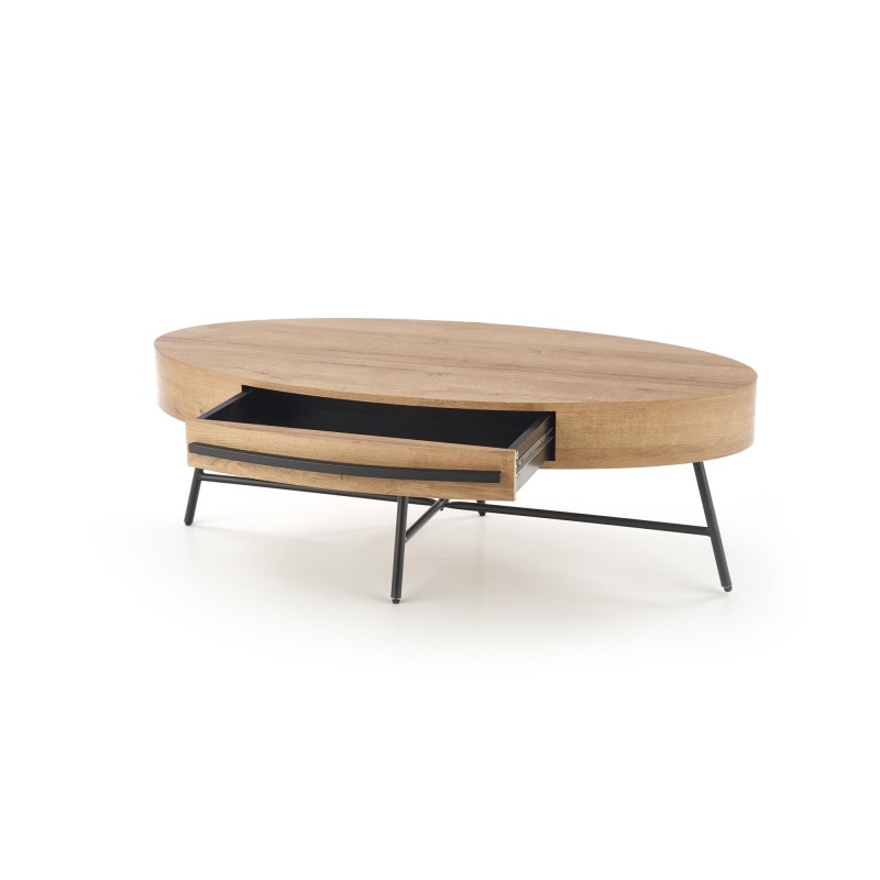 'CAROLINA Golden Oak/Black Coffee Table' 'CAROLINA Golden Oak/Black Coffee Table'