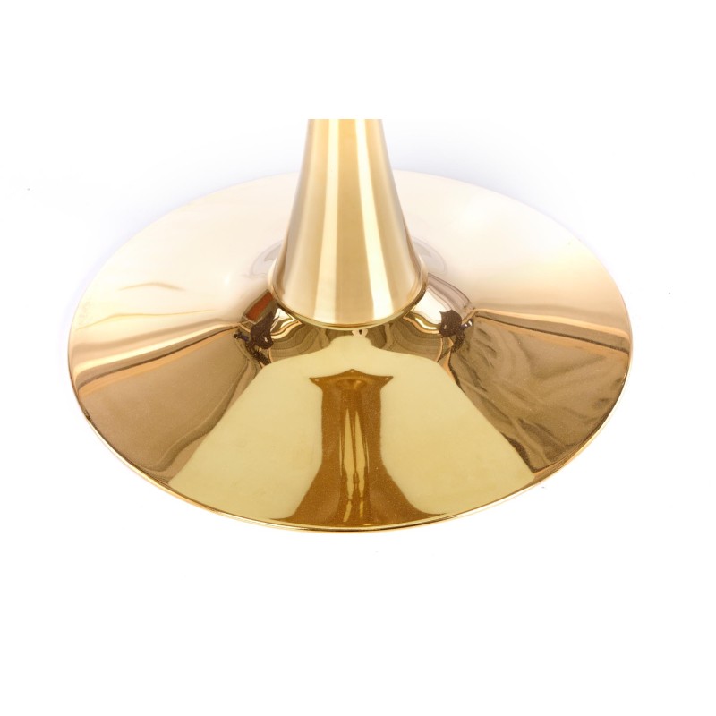 'CASEMIRO Table Top - White Marble, Leg - Gold' 'CASEMIRO Table Top - White Marble, Leg - Gold'