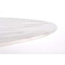 'CASEMIRO Table Top - White Marble, Leg - Gold' 'CASEMIRO Table Top - White Marble, Leg - Gold'