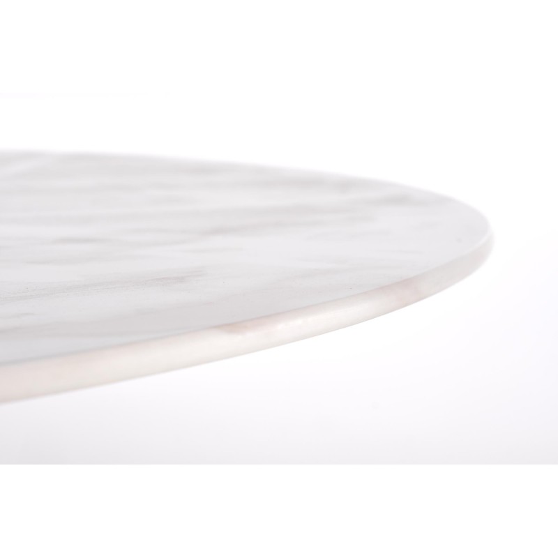 'CASEMIRO Table Top - White Marble, Leg - Gold' 'CASEMIRO Table Top - White Marble, Leg - Gold'