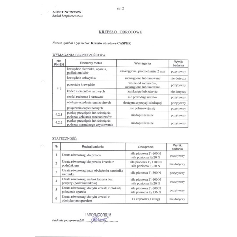 CASPER fotel gabinetowy czarny (1p 1szt) CASPER fotel gabinetowy czarny (1p 1szt)