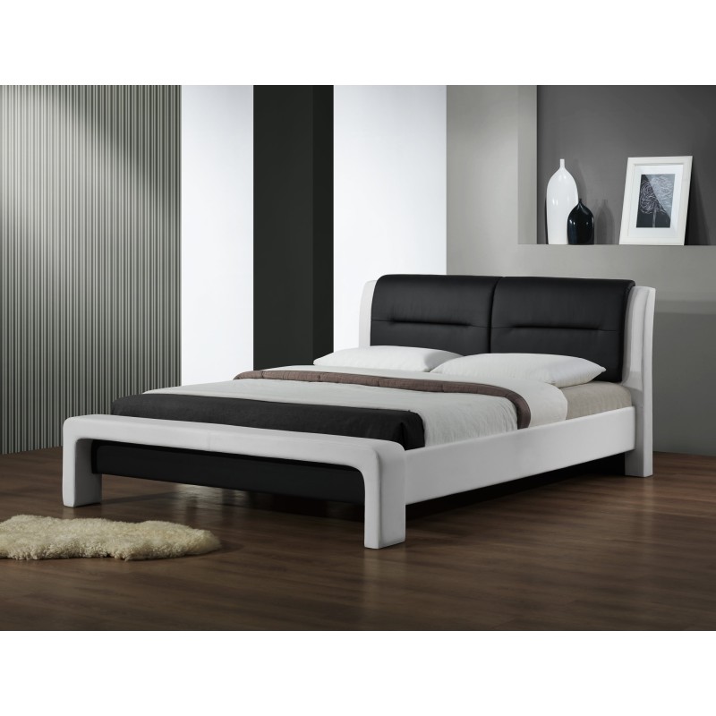 CASSANDRA 120 cm łóżko biało-czarny (3p 1szt) CASSANDRA 120 cm łóżko biało-czarny (3p 1szt)