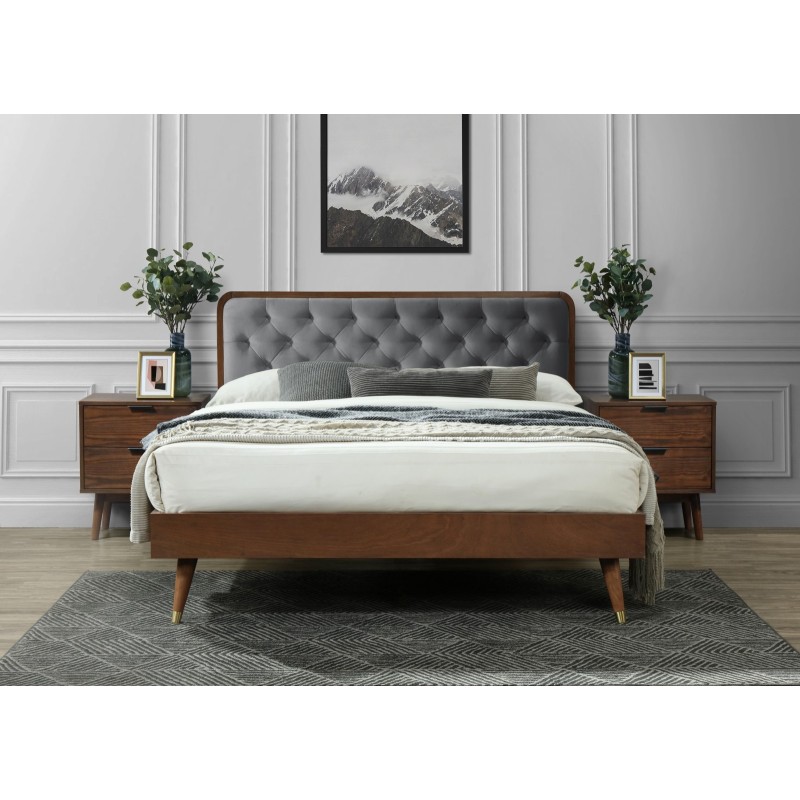 'CASSIDY 140 Ash Grey / Walnut Bed' 'CASSIDY 140 Ash Grey / Walnut Bed'