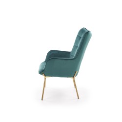 'CASTEL 2 Relaxation Armchair Gold / Dark Green' 'CASTEL 2 Relaxation Armchair Gold / Dark Green'