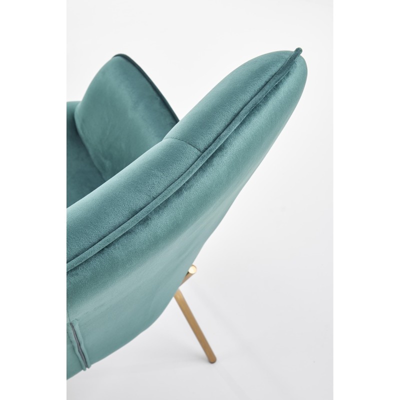 'CASTEL 2 Relaxation Armchair Gold / Dark Green' 'CASTEL 2 Relaxation Armchair Gold / Dark Green'