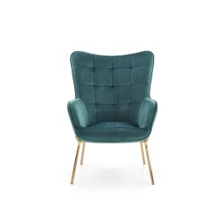 'CASTEL 2 Relaxation Armchair Gold / Dark Green' 'CASTEL 2 Relaxation Armchair Gold / Dark Green'