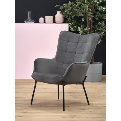 'CASTEL Black / Light Ash Leisure Chair'