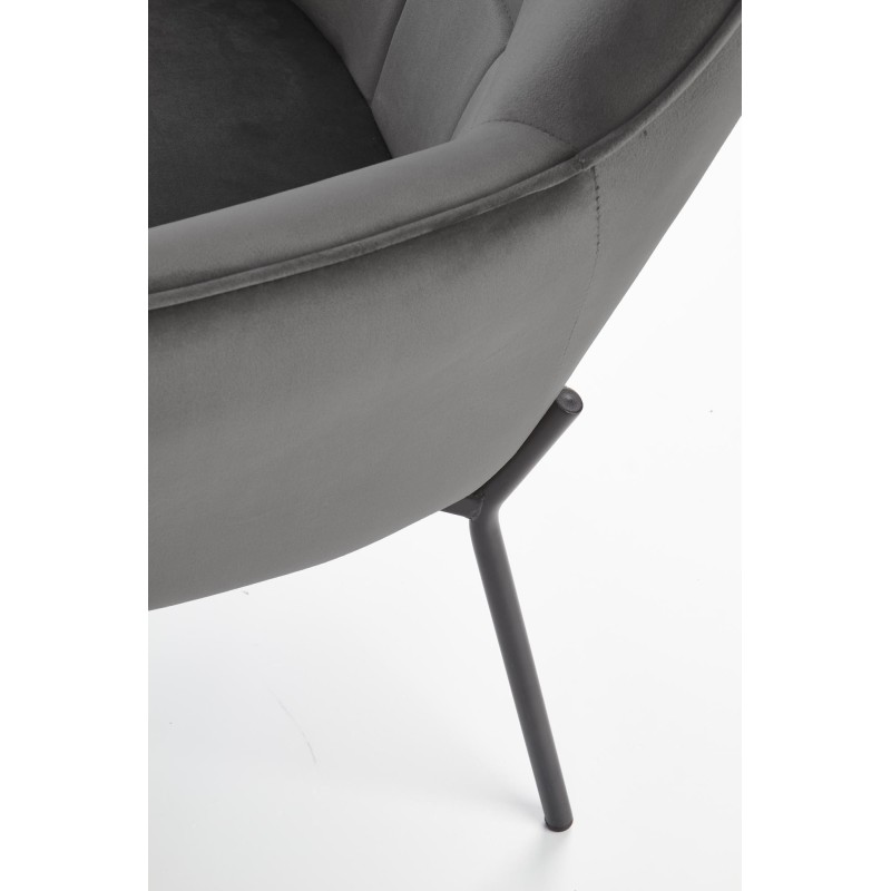 'CASTEL Black / Light Ash Leisure Chair' 'CASTEL Black / Light Ash Leisure Chair'