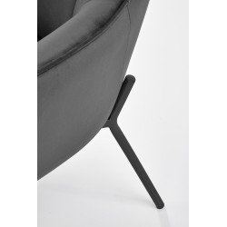'CASTEL Black / Light Ash Leisure Chair' 'CASTEL Black / Light Ash Leisure Chair'