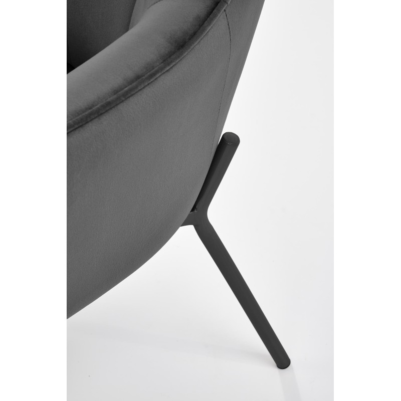 'CASTEL Black / Light Ash Leisure Chair' 'CASTEL Black / Light Ash Leisure Chair'