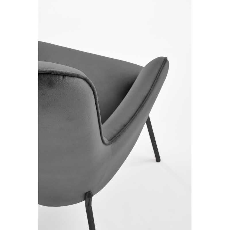 'CASTEL Black / Light Ash Leisure Chair' 'CASTEL Black / Light Ash Leisure Chair'