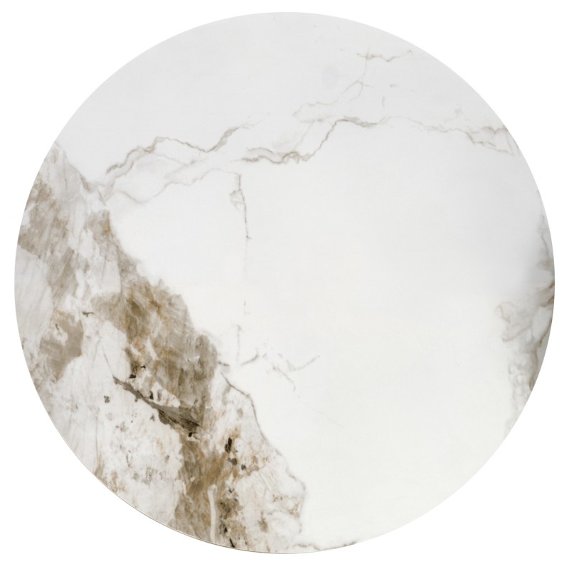 'CECILIA White Marble / Ash Grey / Gold Coffee Table' 'CECILIA White Marble / Ash Grey / Gold Coffee Table'