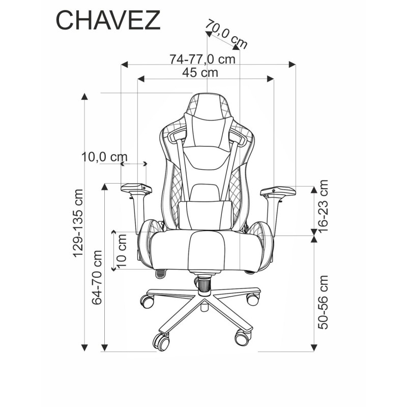 CHAVEZ fotel gabinetowy czarny CHAVEZ fotel gabinetowy czarny