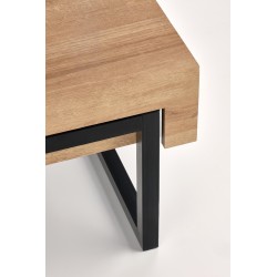 'CLARA Golden Oak/Black Coffee Table' 'CLARA Golden Oak/Black Coffee Table'