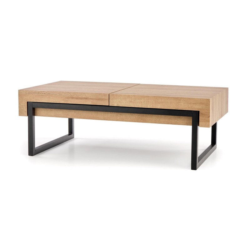 'CLARA Golden Oak/Black Coffee Table' 'CLARA Golden Oak/Black Coffee Table'