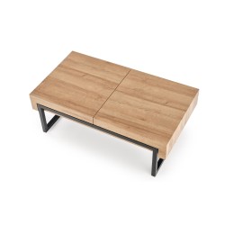'CLARA Golden Oak/Black Coffee Table' 'CLARA Golden Oak/Black Coffee Table'