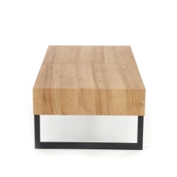 'CLARA Golden Oak/Black Coffee Table' 'CLARA Golden Oak/Black Coffee Table'