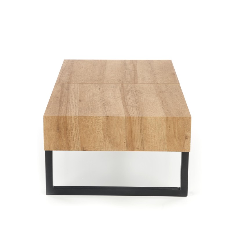 'CLARA Golden Oak/Black Coffee Table' 'CLARA Golden Oak/Black Coffee Table'