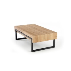 'CLARA Golden Oak/Black Coffee Table' 'CLARA Golden Oak/Black Coffee Table'