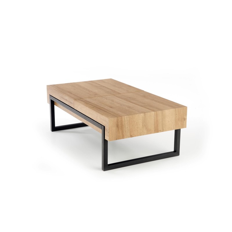 'CLARA Golden Oak/Black Coffee Table' 'CLARA Golden Oak/Black Coffee Table'