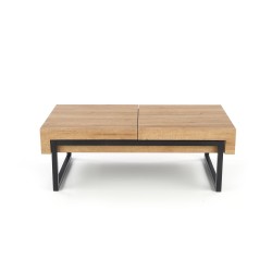 'CLARA Golden Oak/Black Coffee Table' 'CLARA Golden Oak/Black Coffee Table'