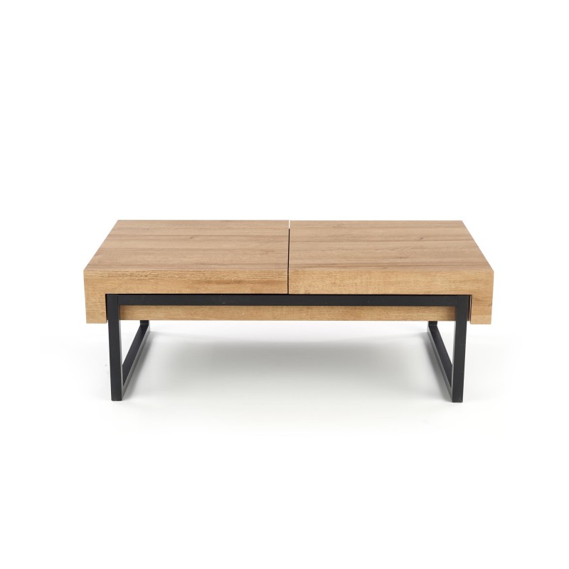 'CLARA Golden Oak/Black Coffee Table' 'CLARA Golden Oak/Black Coffee Table'