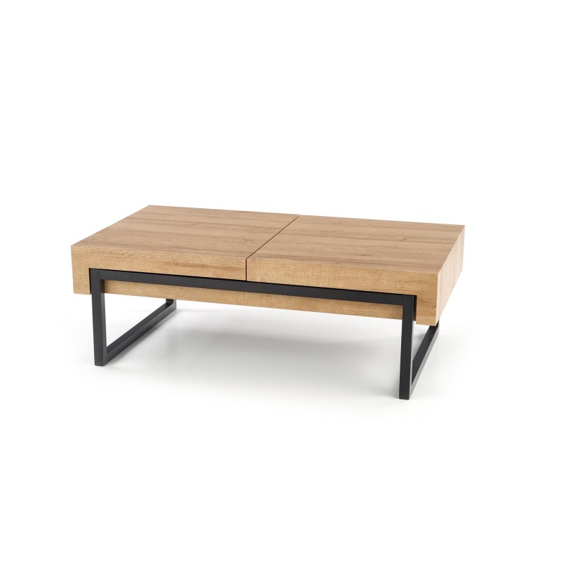 'CLARA Golden Oak/Black Coffee Table' 'CLARA Golden Oak/Black Coffee Table'