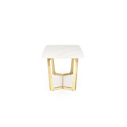 'CLEMENTE Table Top - White Marble, Legs - Gold' 'CLEMENTE Table Top - White Marble, Legs - Gold'