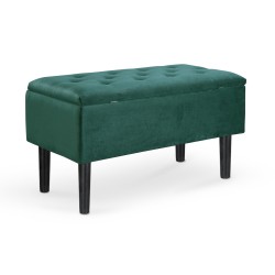 'CLEO Bench with Storage in Dark Green'