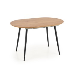 'COLORADO Extendable Table, Top - Golden Oak, Frame - Black' 'COLORADO Extendable Table, Top - Golden Oak, Frame - Black'