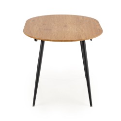 'COLORADO Extendable Table, Top - Golden Oak, Frame - Black' 'COLORADO Extendable Table, Top - Golden Oak, Frame - Black'