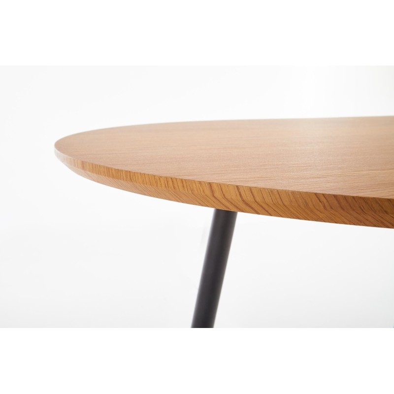 'COLORADO Extendable Table, Top - Golden Oak, Frame - Black' 'COLORADO Extendable Table, Top - Golden Oak, Frame - Black'