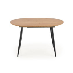 'COLORADO Extendable Table, Top - Golden Oak, Frame - Black' 'COLORADO Extendable Table, Top - Golden Oak, Frame - Black'