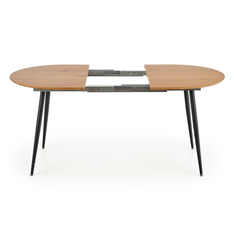 'COLORADO Extendable Table, Top - Golden Oak, Frame - Black' 'COLORADO Extendable Table, Top - Golden Oak, Frame - Black'