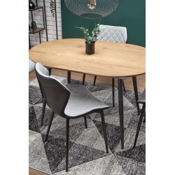 'COLORADO Extendable Table, Top - Golden Oak, Frame - Black' 'COLORADO Extendable Table, Top - Golden Oak, Frame - Black'